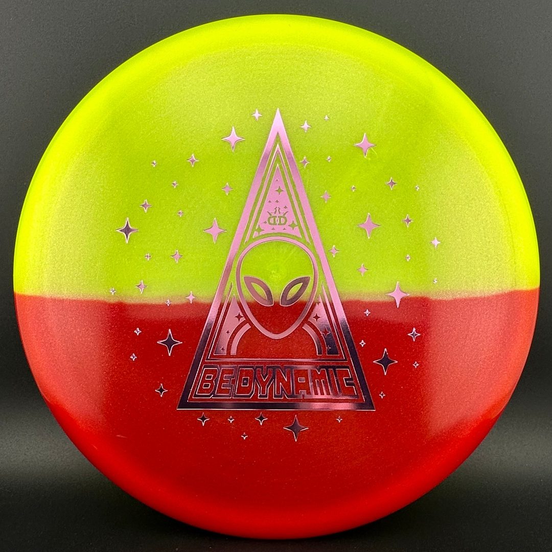 Lucid Glimmer Warrant - Red Split Dye Dynamic Discs