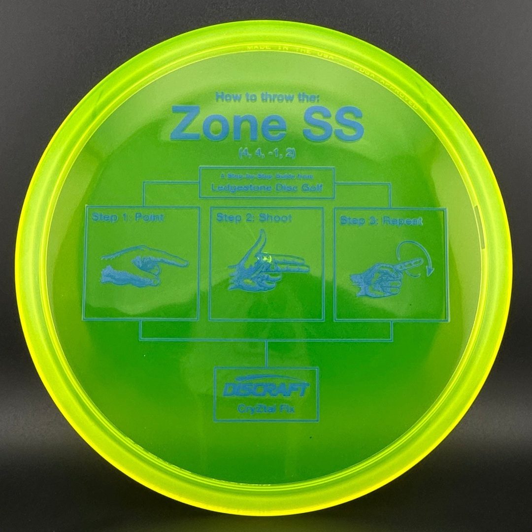 Cryztal Flx Zone SS - Step-By-Step - Ledgestone 2025 Discraft