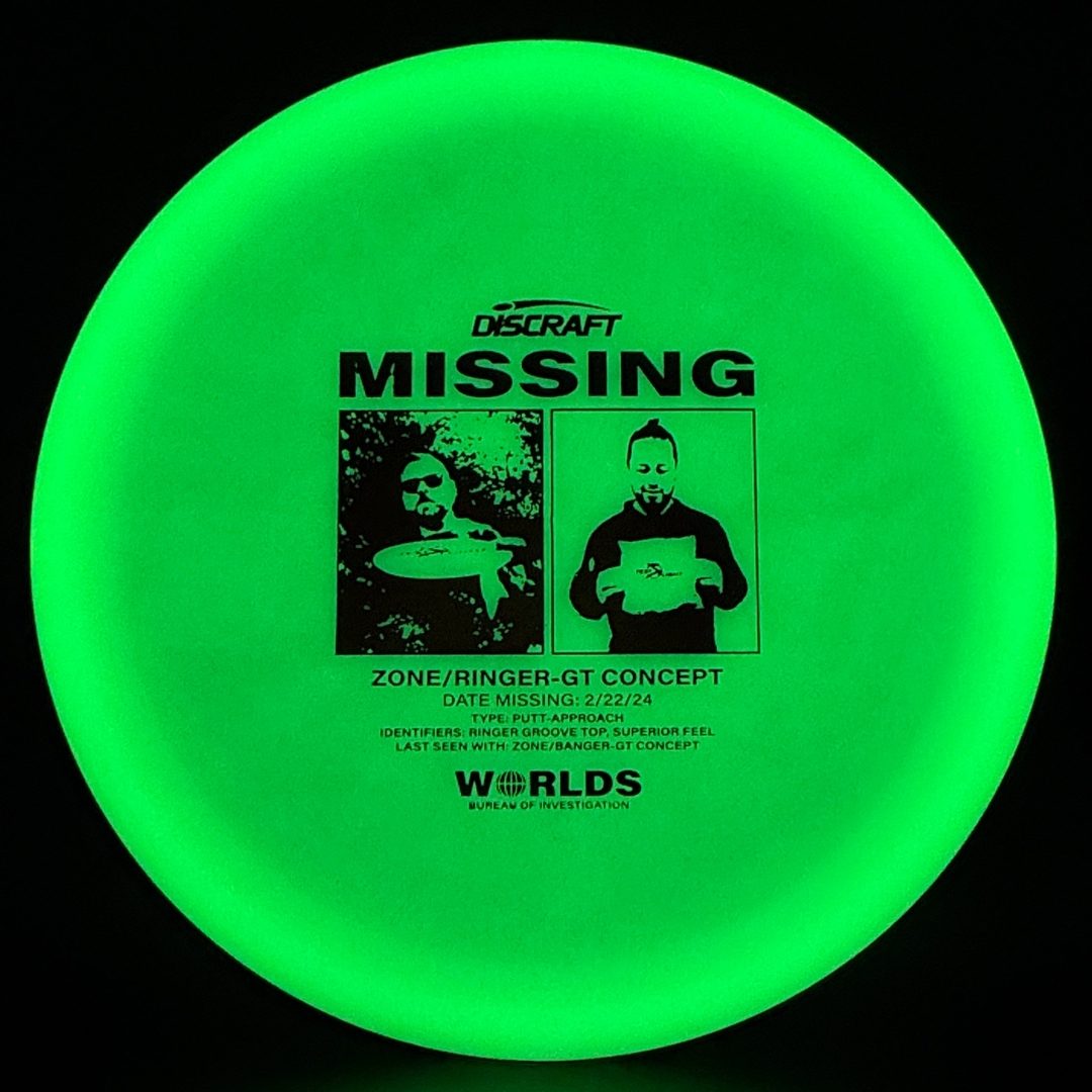 Glo ESP Zone GT Ringer Top - Missing - Worlds 2024 Discraft