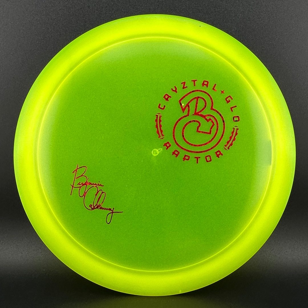 CryZtal Glo Raptor - Ben Callaway Discraft