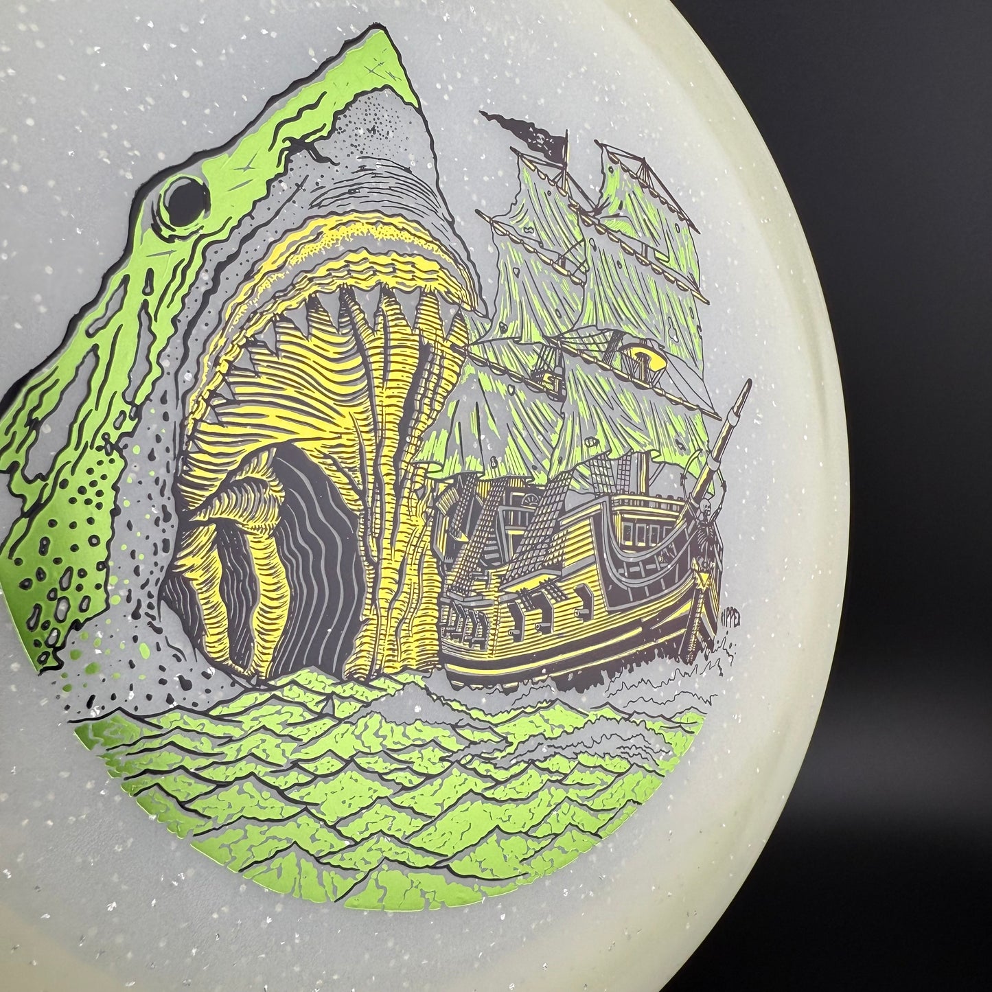 Metal Flake Glow C-Blend Galleon (First Run) "Megalodon" by Ripper Studios