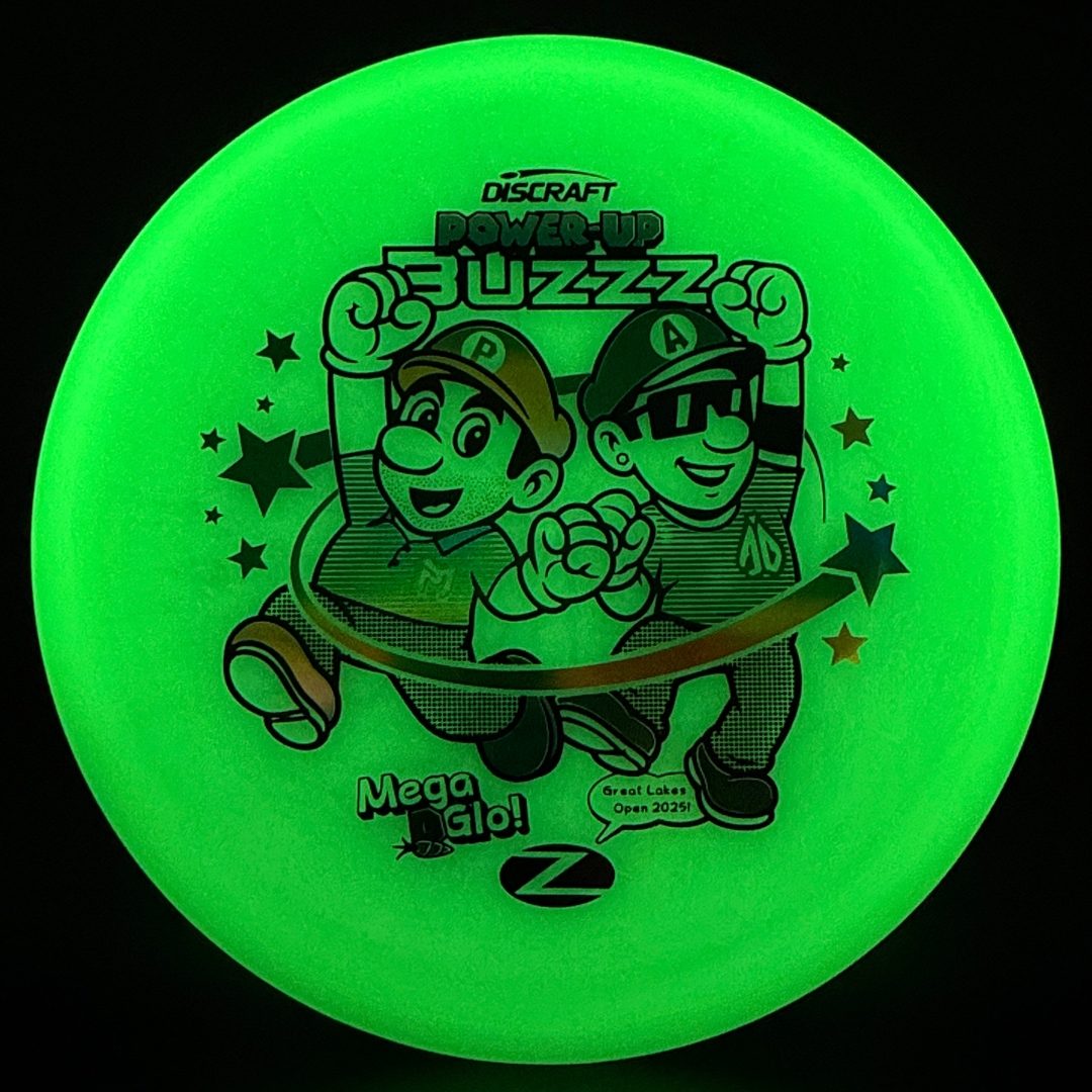 Mega Glo Buzzz - Power-Up - Paul McBeth & Anthony Barela Collab Discraft