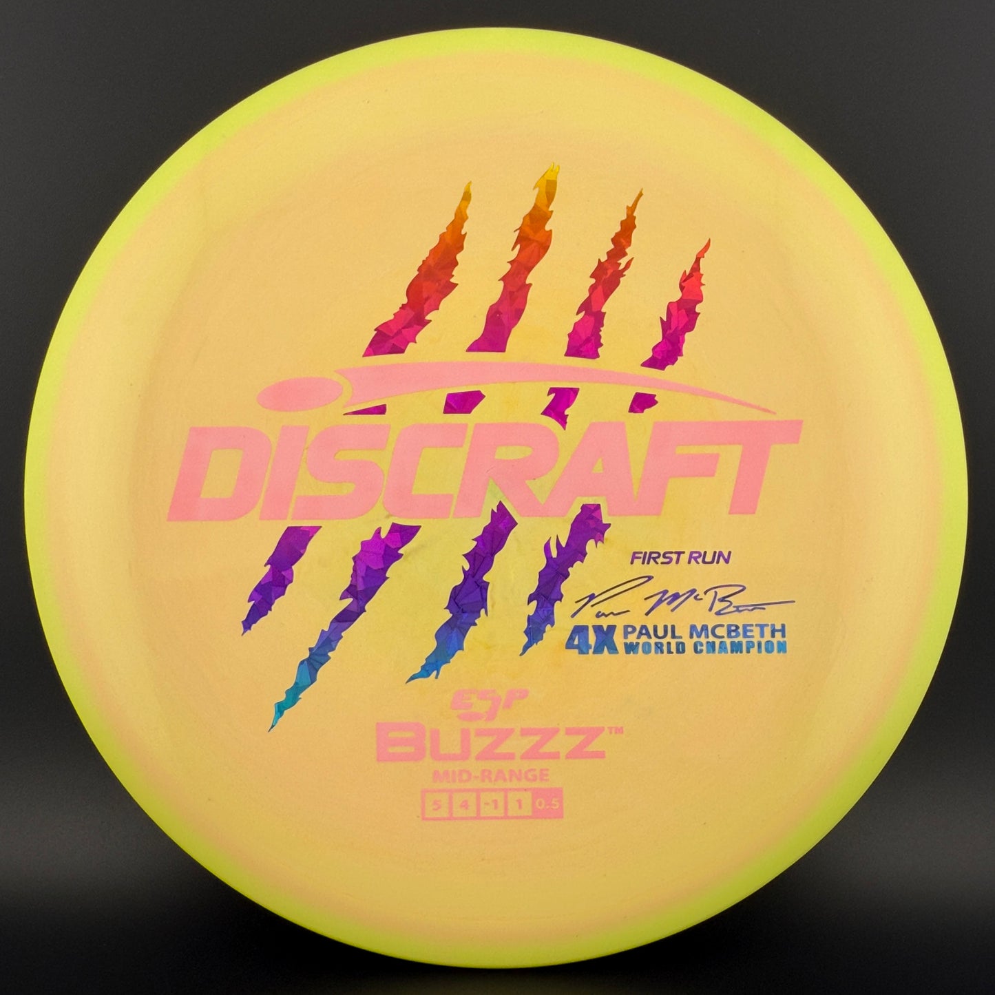 Swirly ESP Buzzz (First Run) - Paul McBeth 4x Claws - Pink Shatterberry