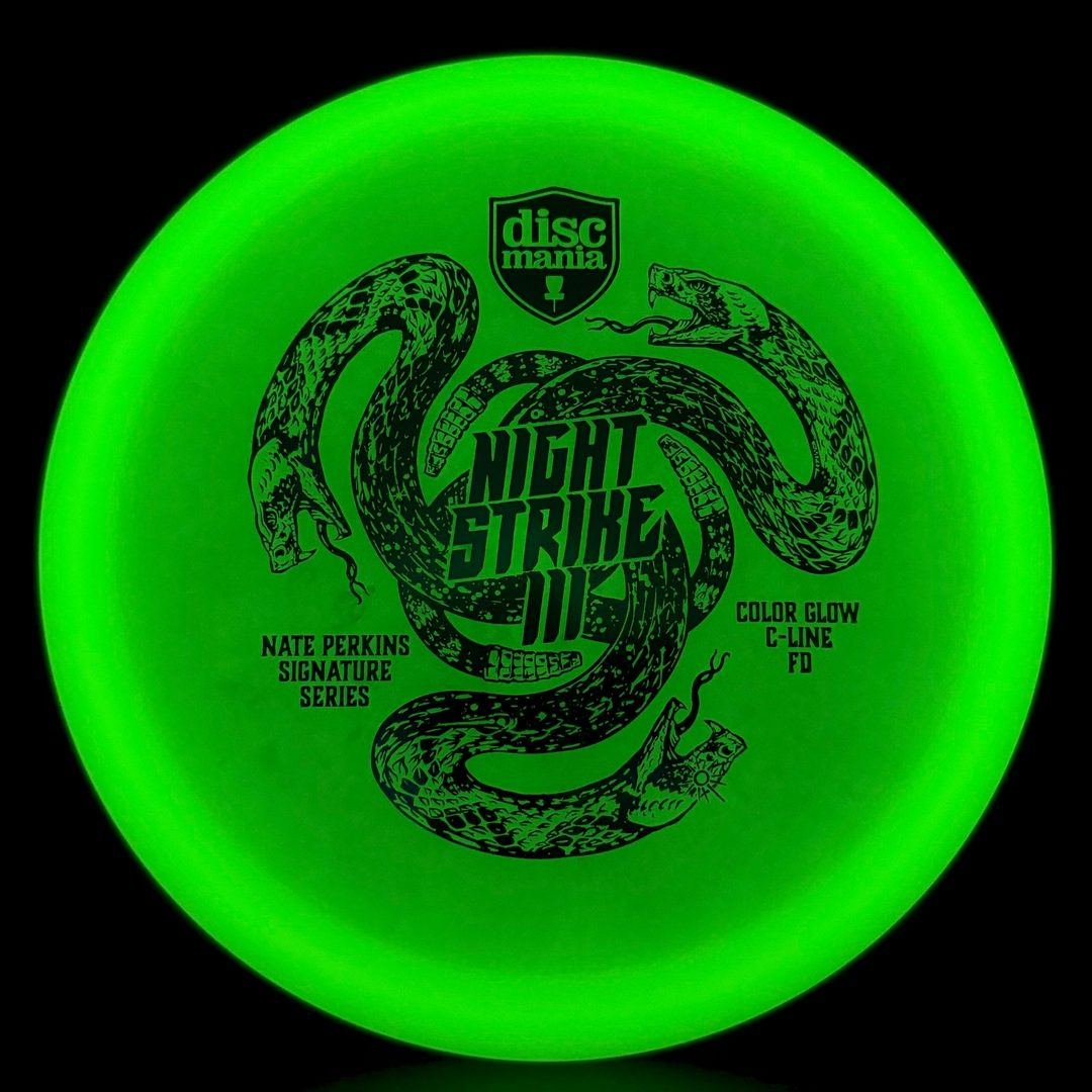 Color Glow C-line FD - Night Strike 3 - Rare Lime - Nate Perkins Discmania