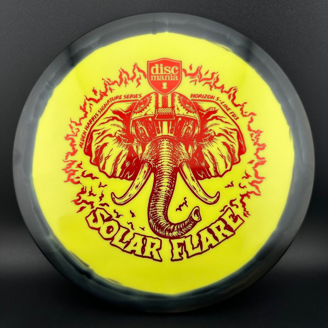 Horizon S-Line FD3 - Solar Flare - Alden Harris Signature Series Stamp by Manny Trujillo DROPPING OCTOBER 9TH @ 7 AM MST Discmania