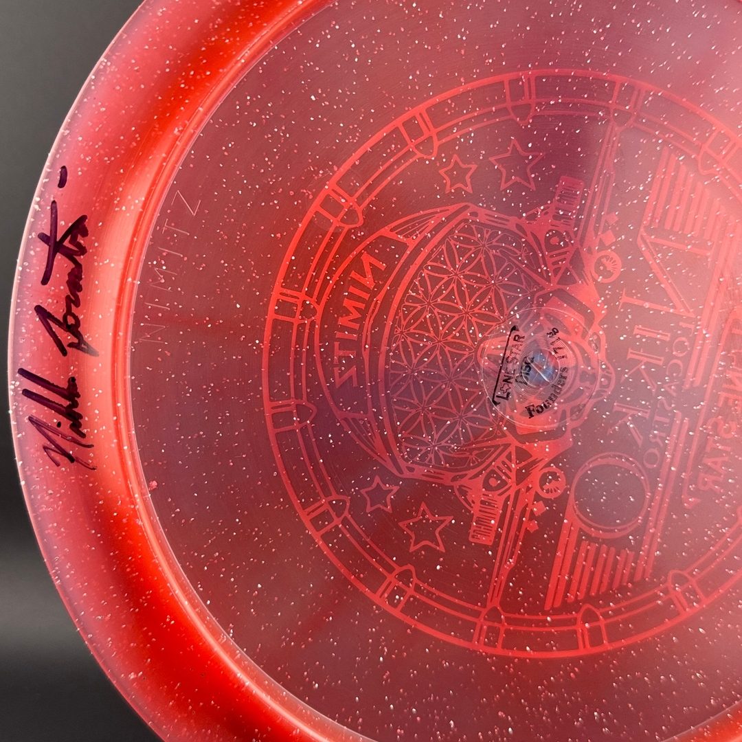 Swirly Founders Nimitz - Autographed by Nikko Locastro Lone Star Discs