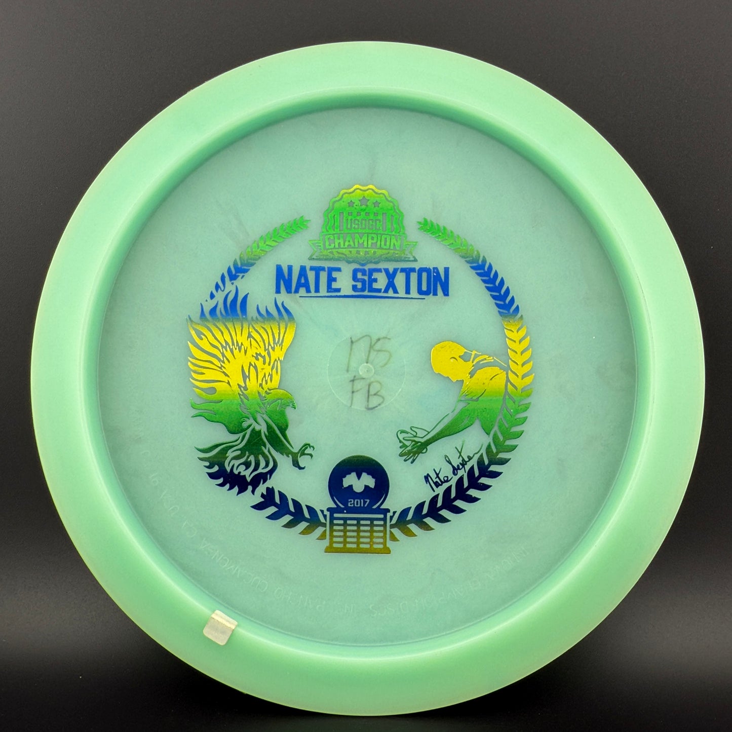2017 Glow Champion Firebird - Nate Sexton Bottom Stamp No USA Embossing
