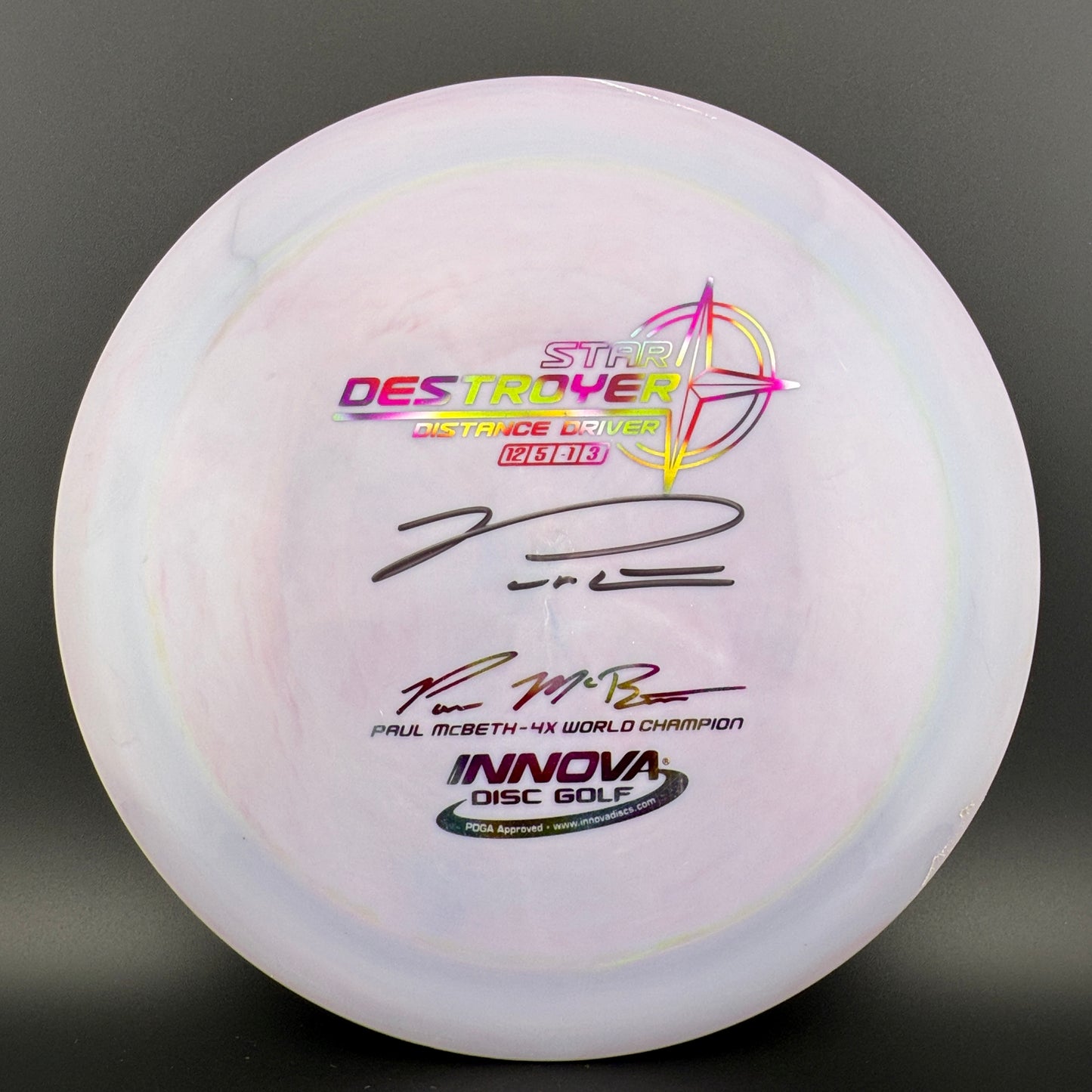 Star Destroyer - Autographed Paul McBeth 4x *USED 8/10