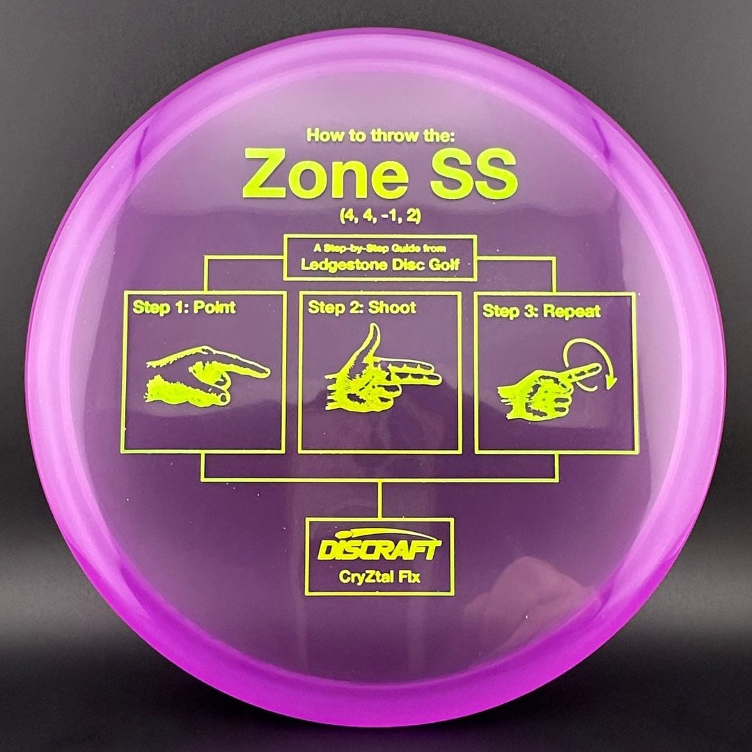 Cryztal Flx Zone SS - Step-By-Step - Ledgestone 2025 Discraft