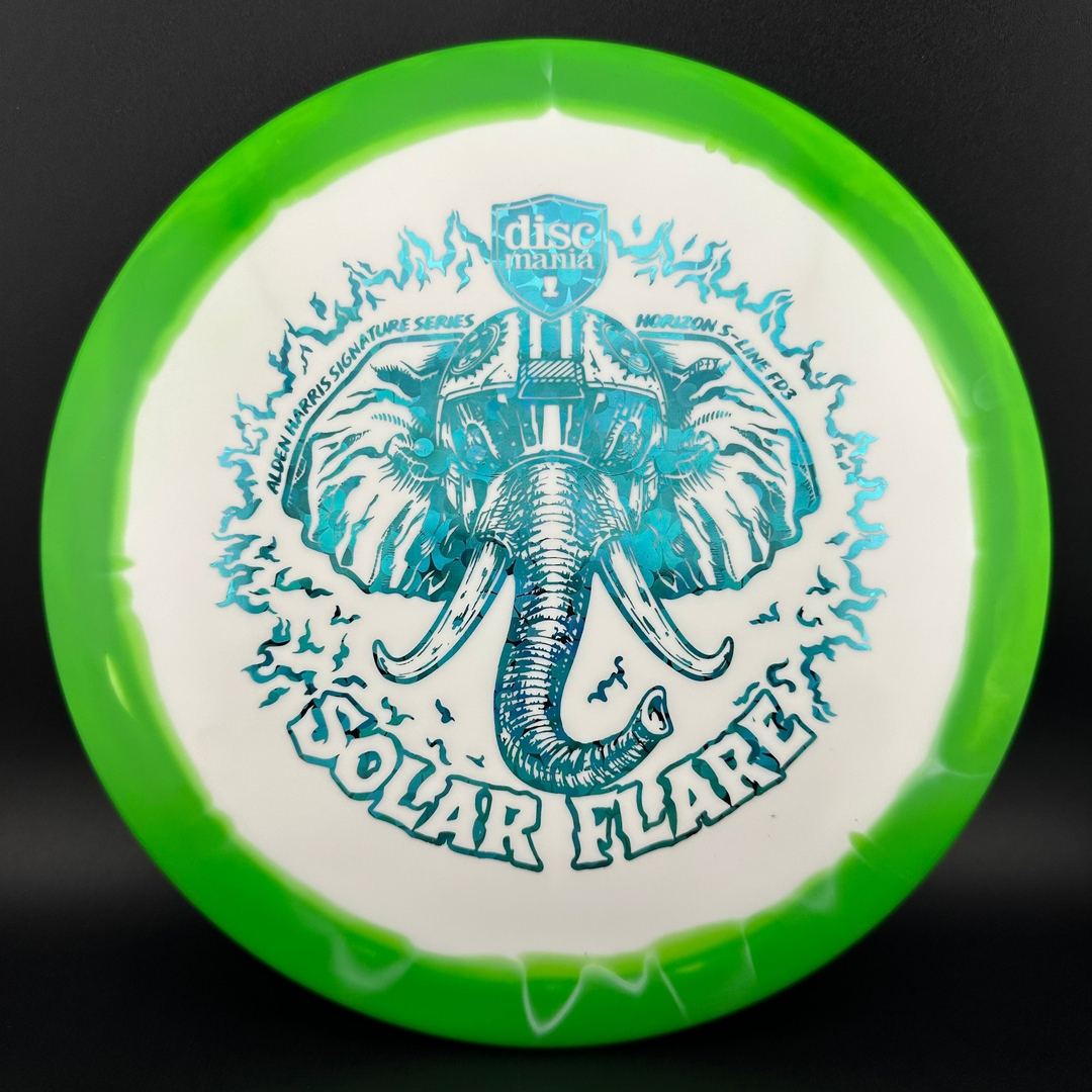 Horizon S-Line FD3 - Solar Flare - Alden Harris Signature Series Stamp by Manny Trujillo DROPPING OCTOBER 9TH @ 7 AM MST Discmania