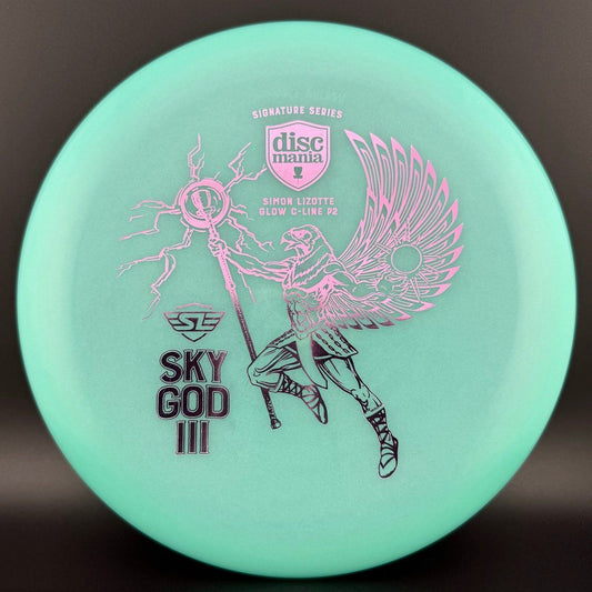 Color Glow C-Line P2 - Sky God III - Turquoise SG3 Simon Sig Series Discmania