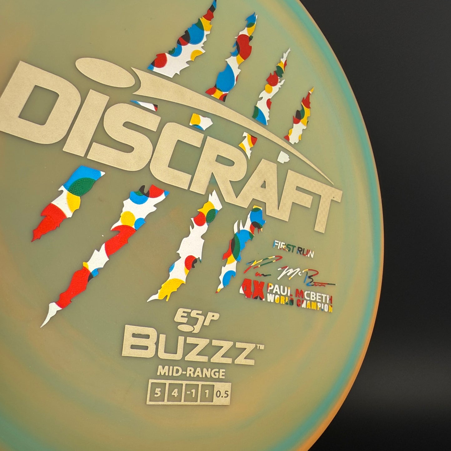 Swirly ESP Buzzz (First Run) - Paul McBeth 4x Claws - Swirly Wonderbread