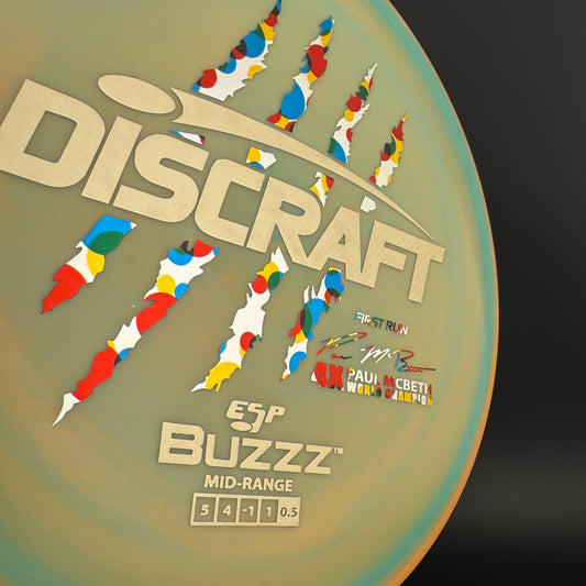Swirly ESP Buzzz (First Run) - Paul McBeth 4x Claws - Swirly Wonderbread