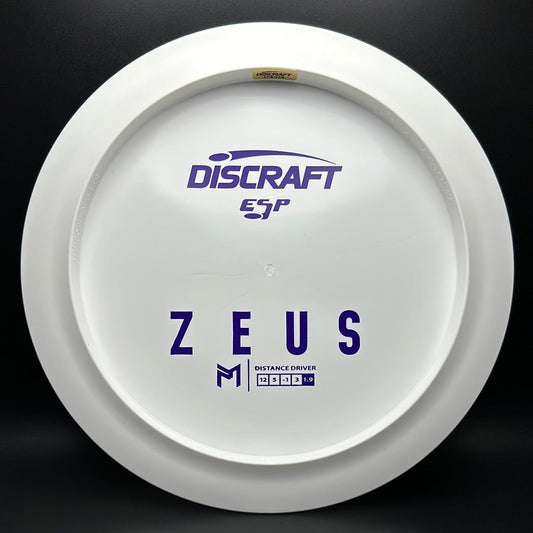 White ESP Zeus - Bottom Stamp Dyer's Delight - Paul McBeth Discraft