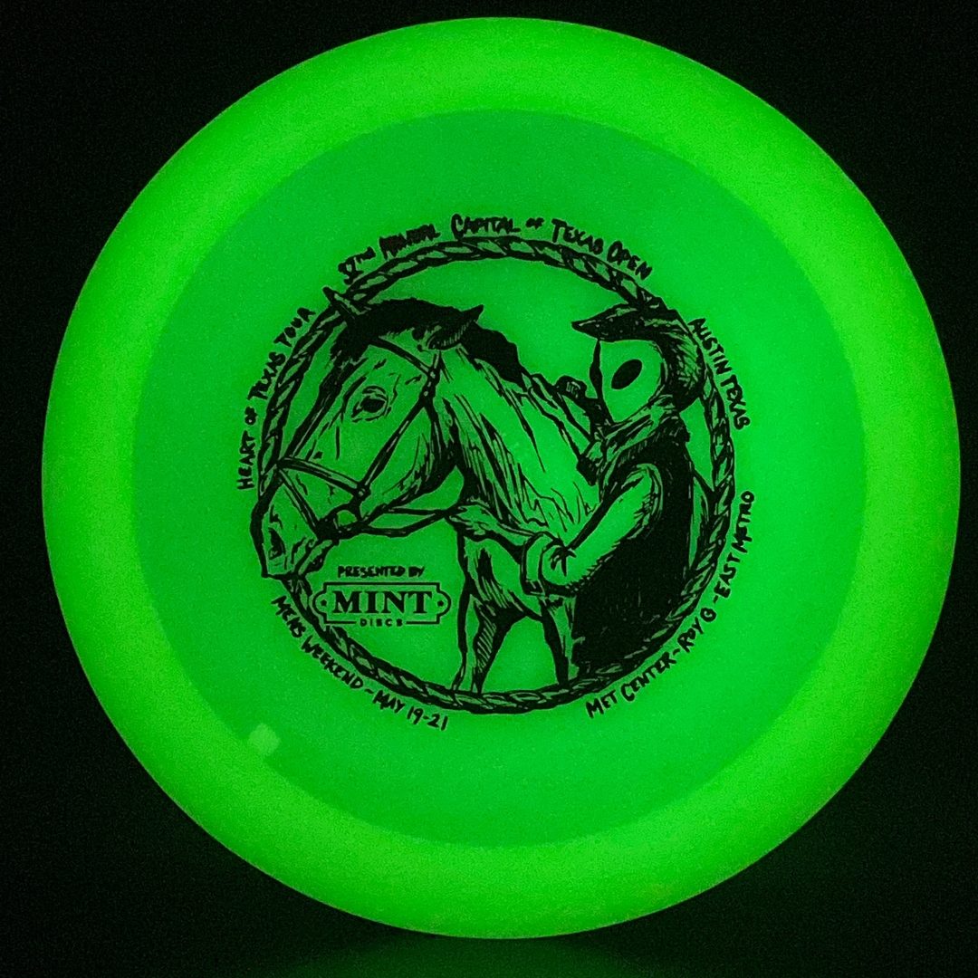 Nocturnal Longhorn - Second Run Glow - 2023 32nd Annual Capital of Texas Open MINT Discs