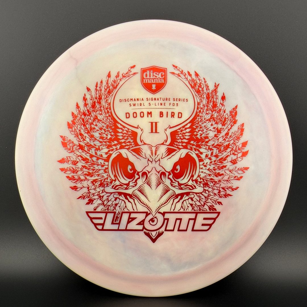 Swirly S-Line FD3 - Doom Bird 2 Red - Simon Lizotte Discmania