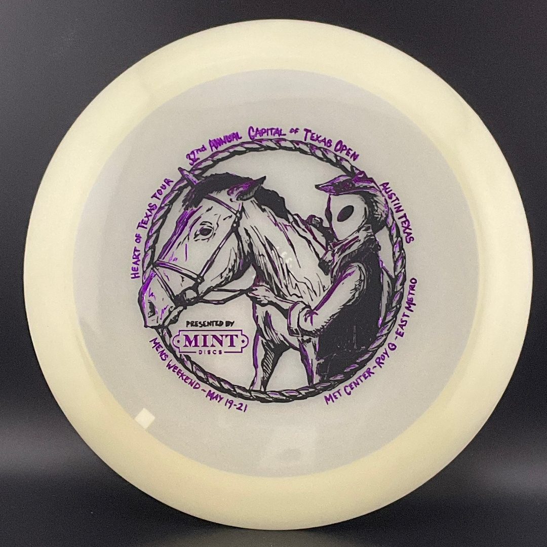 Nocturnal Longhorn - Second Run Glow - 2023 32nd Annual Capital of Texas Open MINT Discs