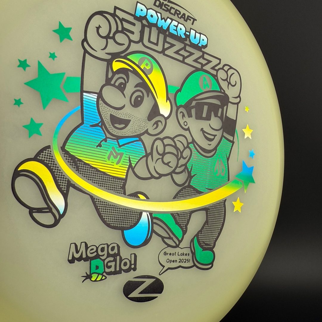 Mega Glo Buzzz - Power-Up - Paul McBeth & Anthony Barela Collab Discraft