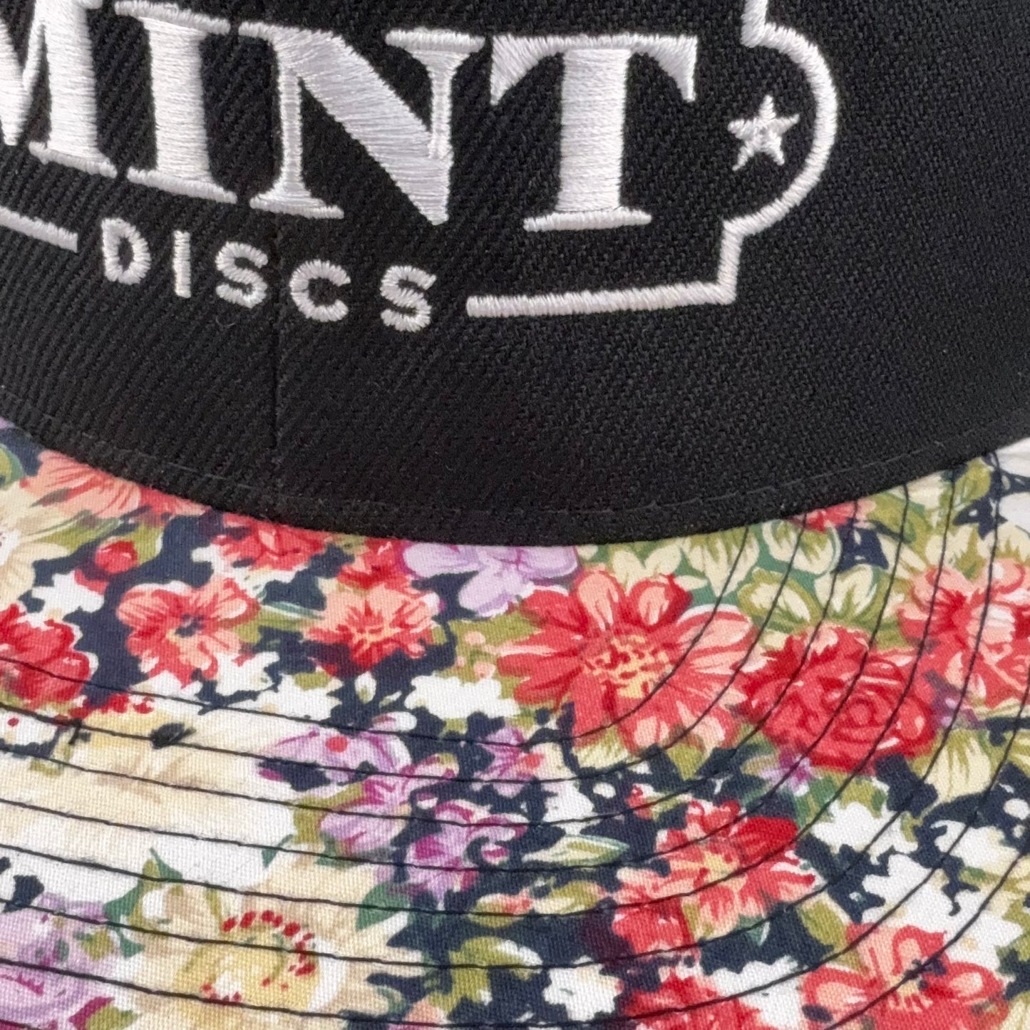Flat Bill Snapback Hat - Fancy Print - Mint Discs