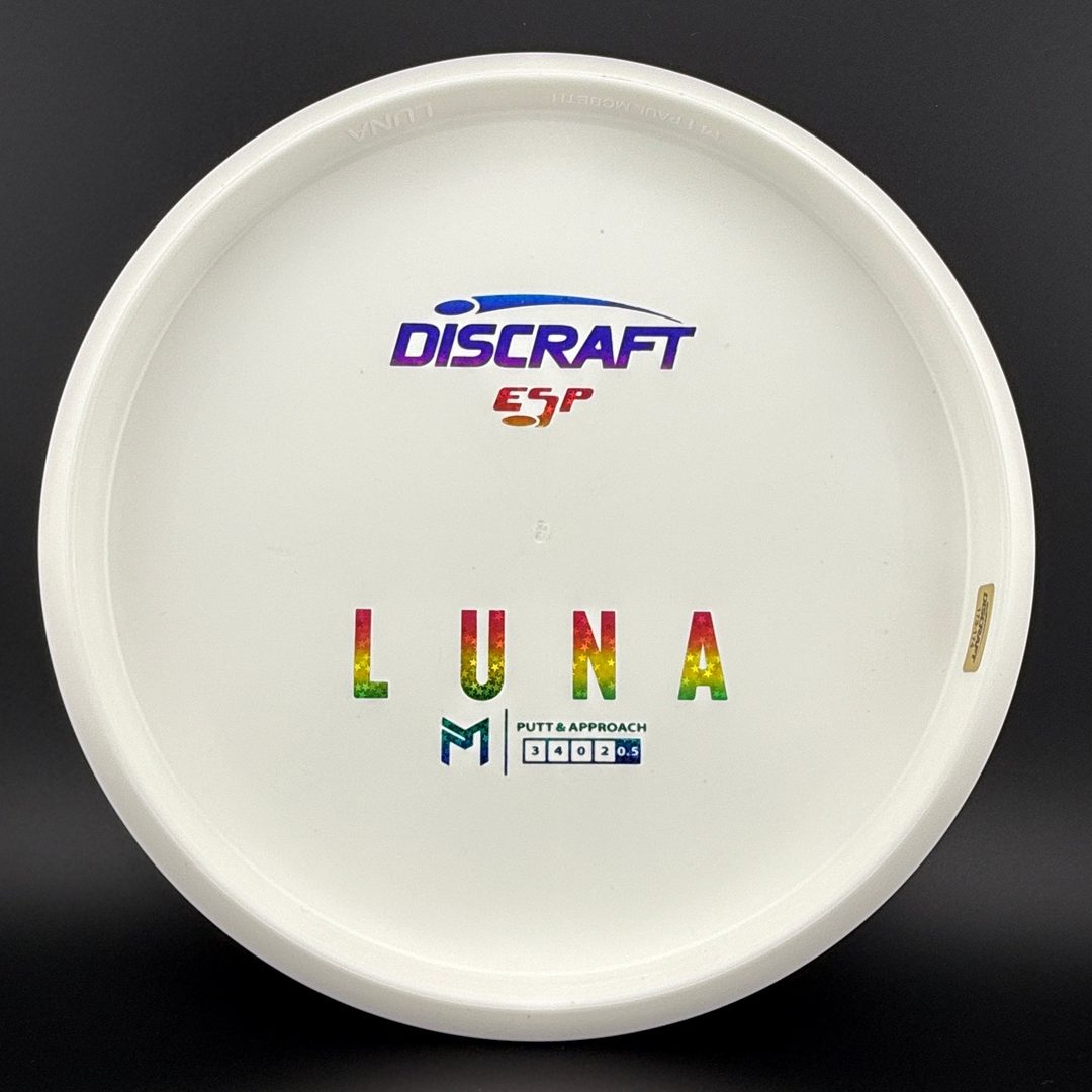 White ESP Luna - Bottom Stamp - Dyer's Delight Discraft
