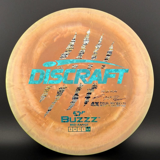 Swirly ESP Buzzz First Run - Paul McBeth 4x Claws - Khaki Discraft