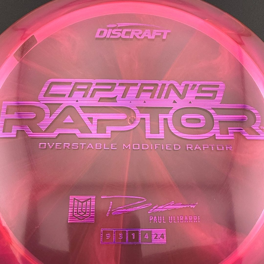 Special Z Blend Captain's Raptor - Paul Ulibarri 2025 Signature Series Discraft