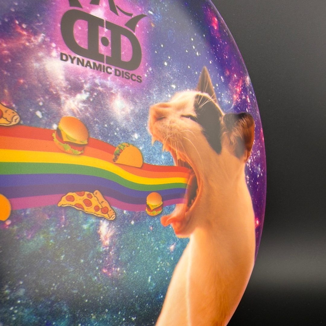 Fuzion Judge - DyeMax - Space Kitty Rainbow Barf Dynamic Discs
