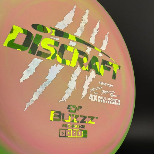 Swirly ESP Buzzz (First Run) - Paul McBeth 4x Claws - Watermelon