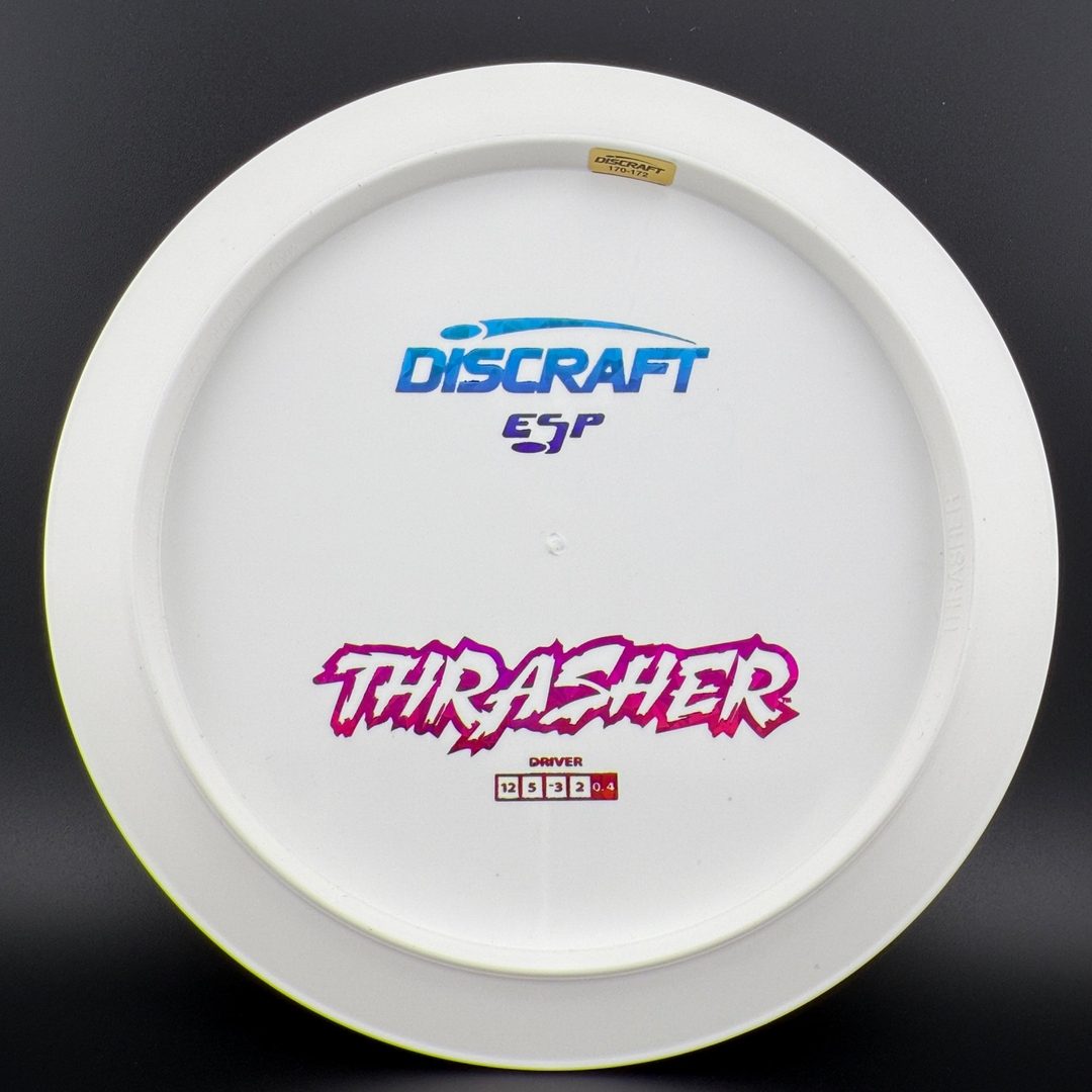 White ESP Thrasher - Bottom Stamp Dyer's Delight Discraft