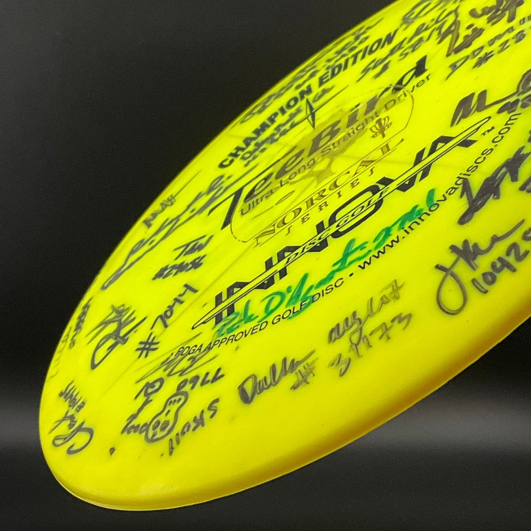 Champion Edition Teebird *Signed* - Norcal Series - 25 SIGNATURES! Innova