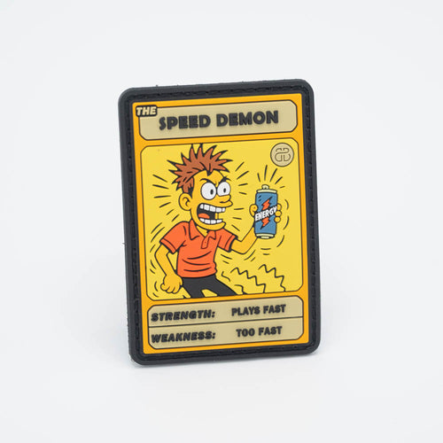 Speed Demon Disc Golf Patch - Hook And Loop BounceBack DG