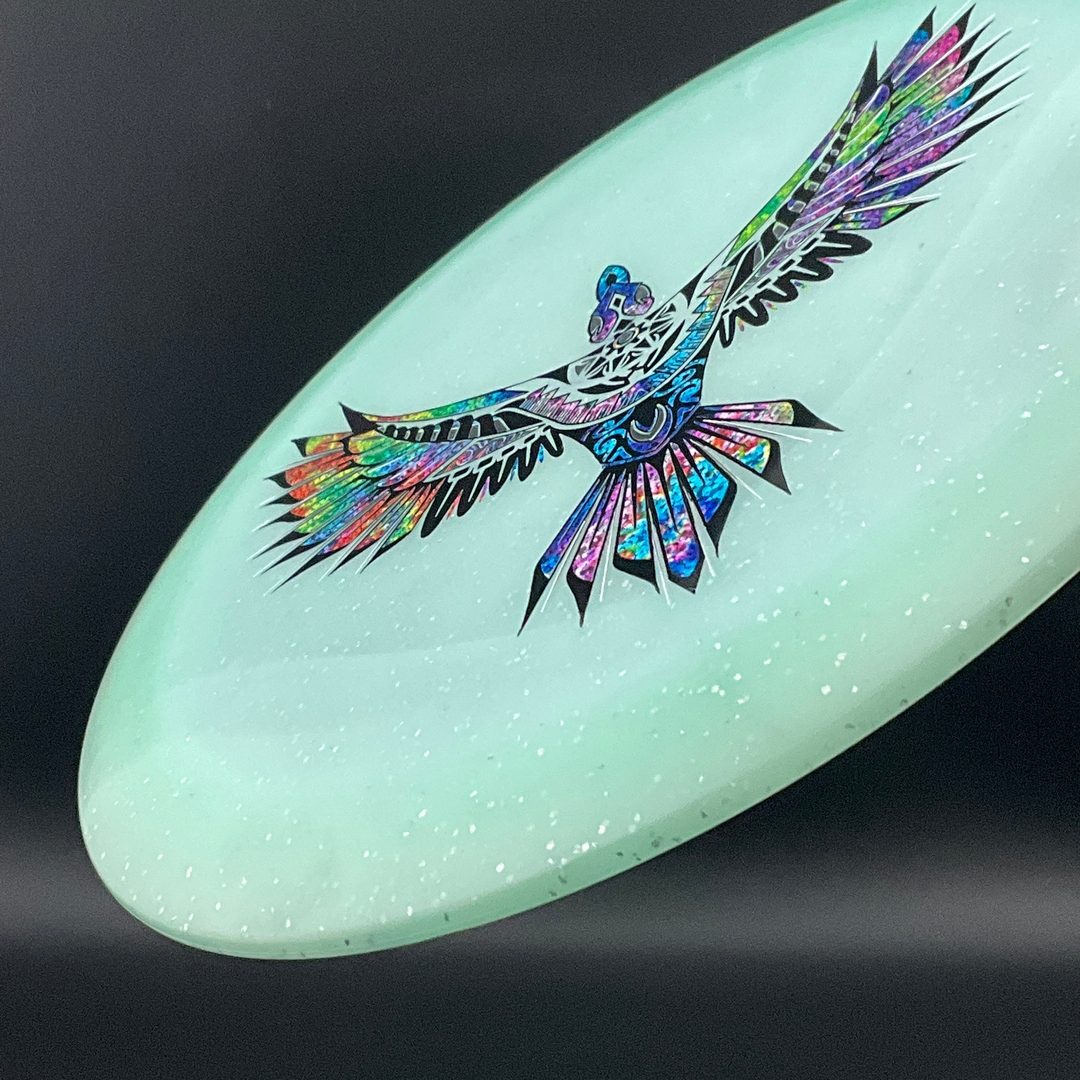 Metal Flake Glow Aztec X-Out - Eagle Triple Foil Infinite Discs