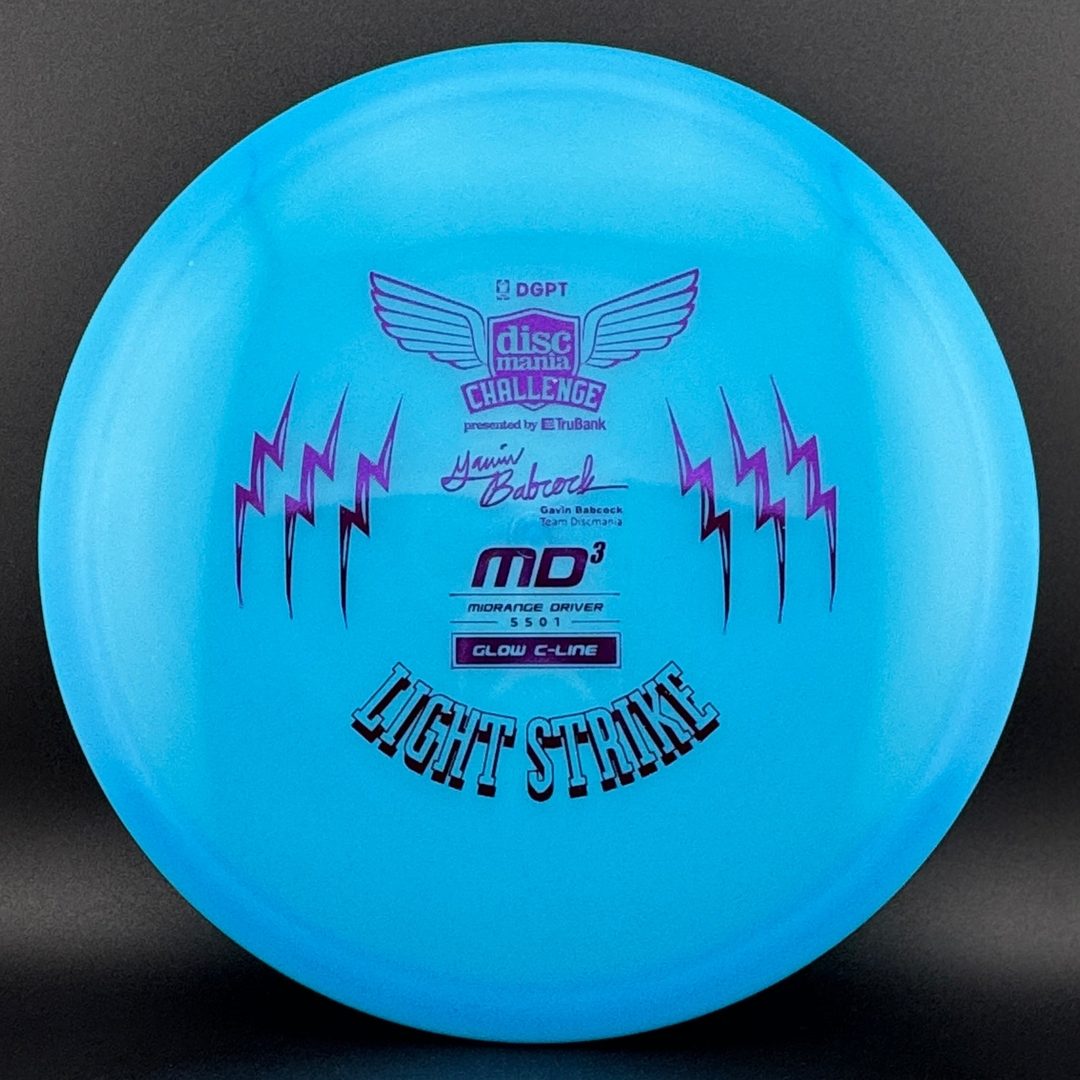 Glow C-Line MD3 - Light Strike - Gavin Babcock Signature Series DCF Discmania