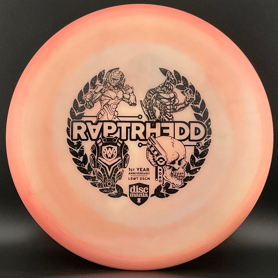 S-line MD2 *Les White Stash* - "RAPTRHEDD" #56 of 100 Limited Edition Discmania