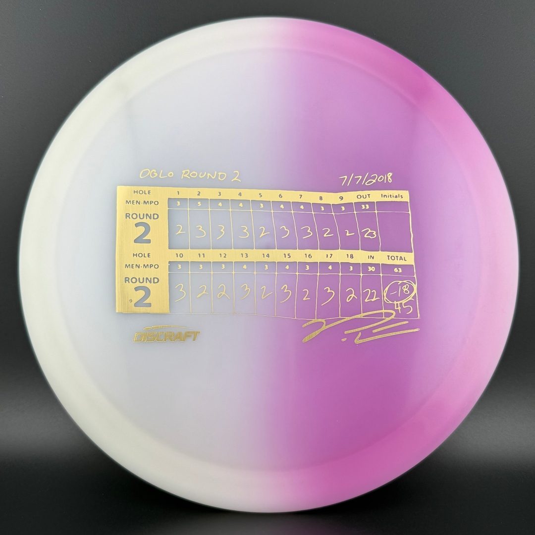 UV Z Glo Anax - Paul McBeth 18 Under Round - DGLO 2024 Discraft