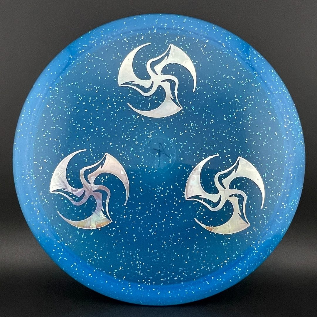 Metal Flake C-Line MD4 - X-Out - Three Mini Huk Lab Stamps - Innova Made *Warehouse Stash* Discmania
