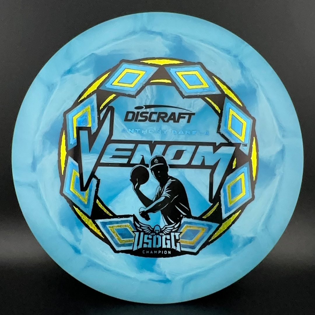 2025 USDGC Anthony Barela Swirl Venom "Pop Top" MINT Discs