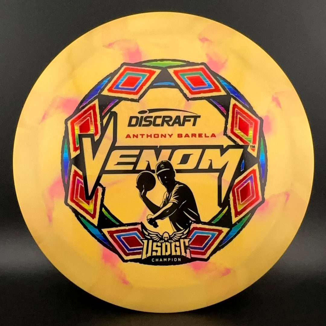 2025 USDGC Anthony Barela Swirl Venom "Pop Top" MINT Discs