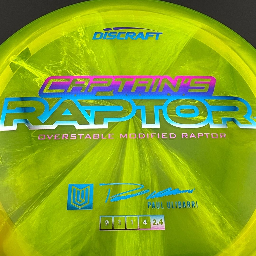 Special Z Blend Captain's Raptor - Paul Ulibarri 2025 Signature Series Discraft