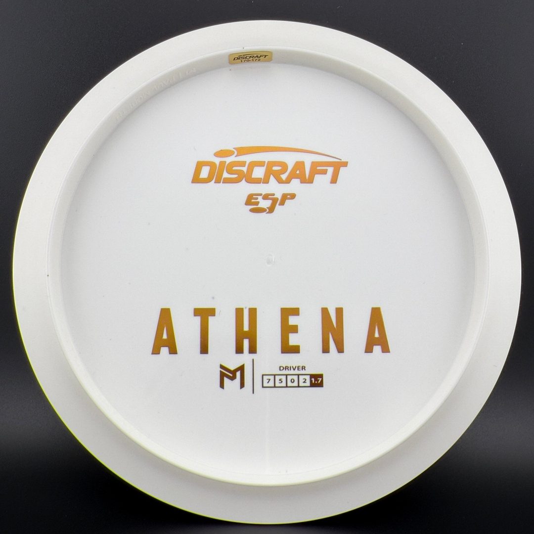 White ESP Athena - Bottom Stamp - Dyer’s Delight Discraft