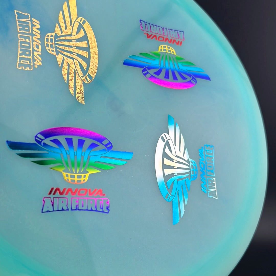 Swirly Glow Champion Firebird - Air Force Quadruple Stamp Innova