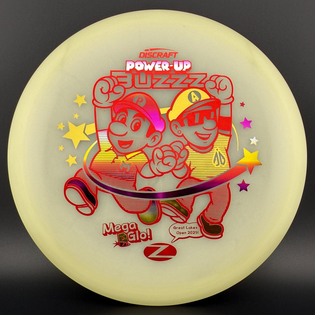 Mega Glo Buzzz - Power-Up - Paul McBeth & Anthony Barela Collab Discraft