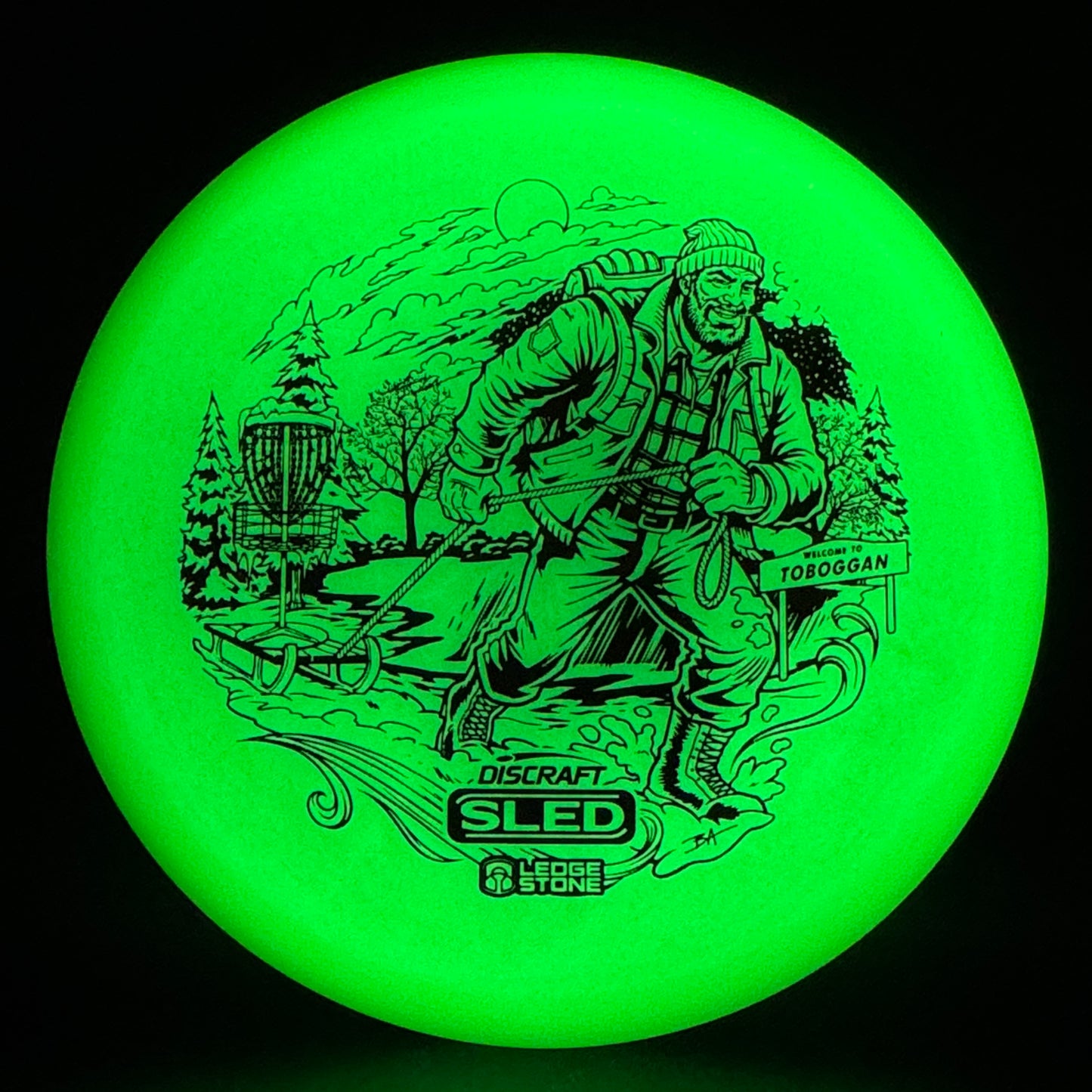 Mega Glo Sled - Worlds Detroit 26 - Toboggan Edition