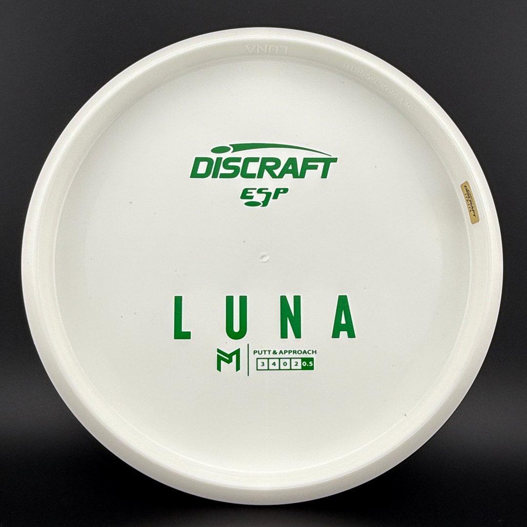 White ESP Luna - Bottom Stamp - Dyer's Delight Discraft
