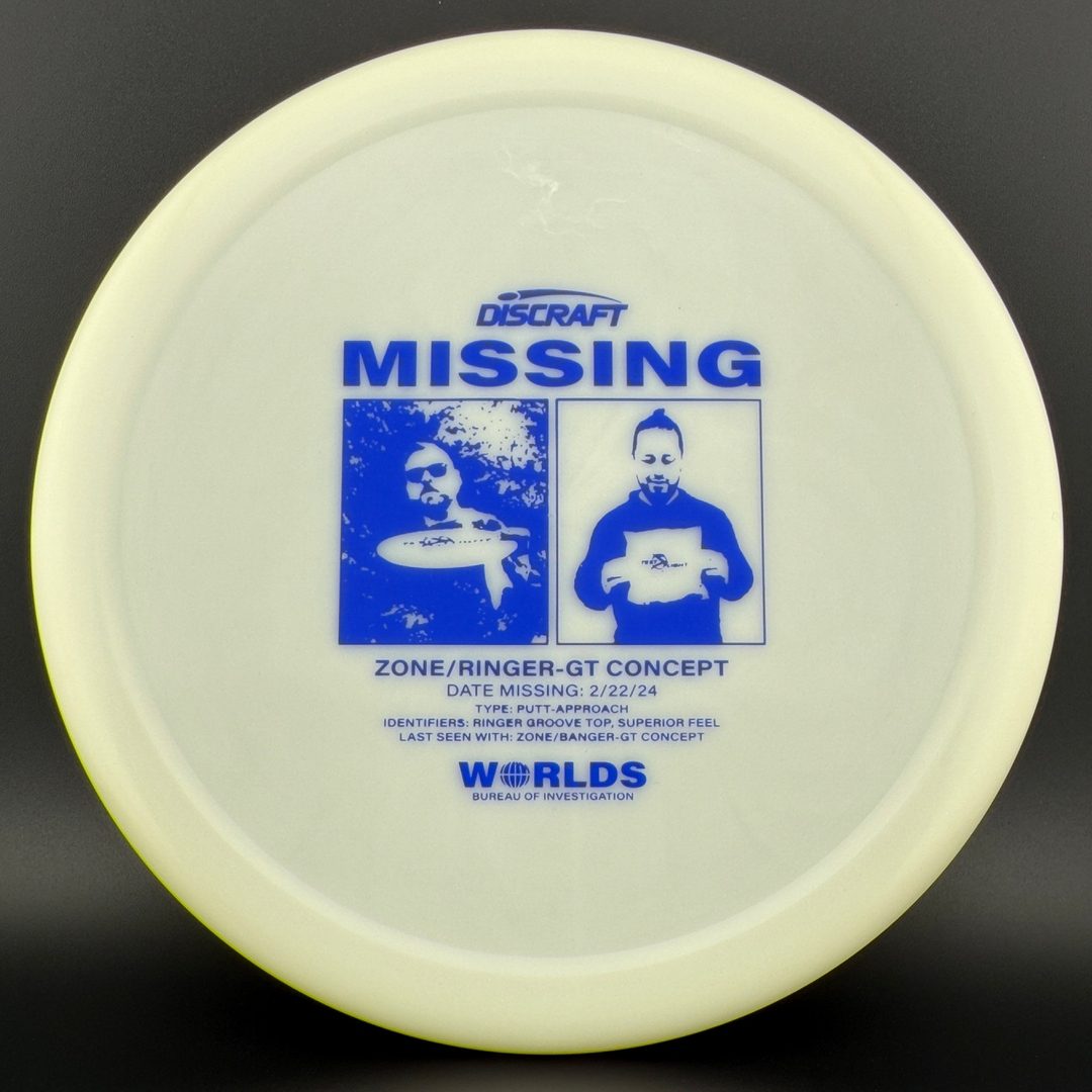 Glo ESP Zone GT Ringer Top - Missing - Worlds 2024 Discraft