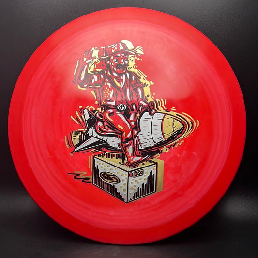 Bravo Lariat - "Ride Em Rocket Cowboy" Triple Foil Lone Star Disc