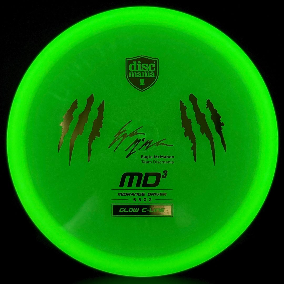 Glow C-Line MD3 - 5502 Claw Run Penned Eagle McMahon Sig Series Discmania