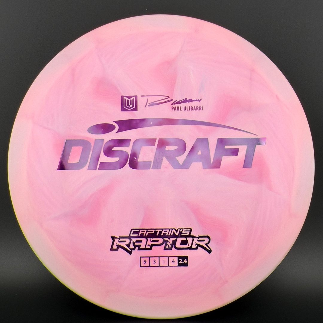 ESP Swirl Captain's Raptor - 2022 Uli *Gibson Stash* Jumpman Discraft