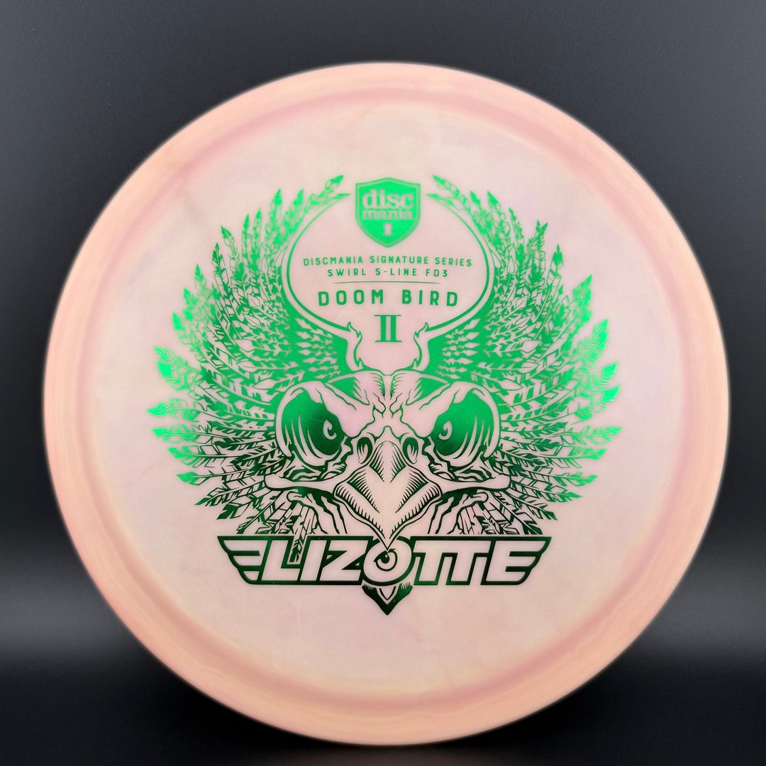 Swirly S-Line FD3 - Doom Bird 2 Jade - Simon Lizotte Discmania