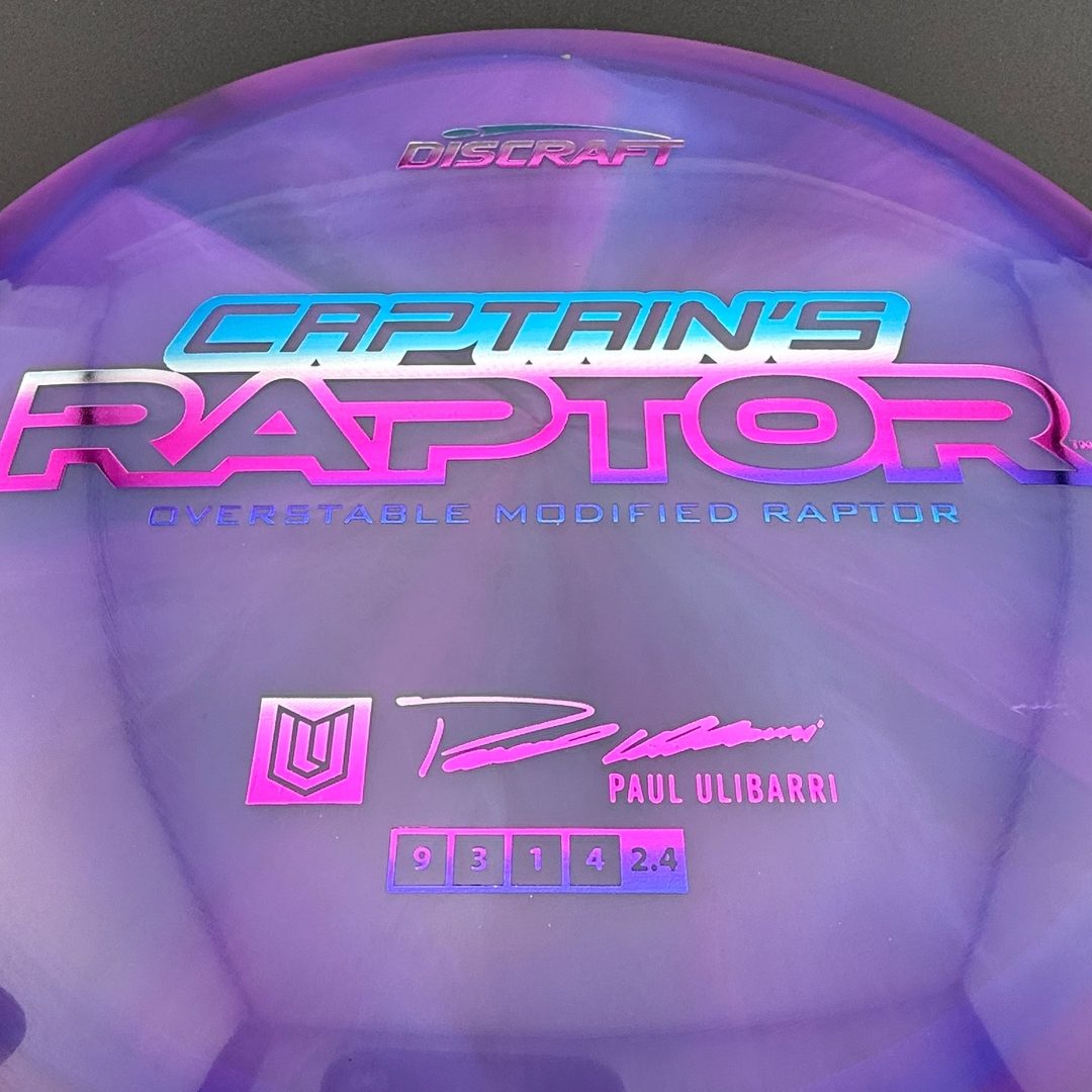 Special Z Blend Captain's Raptor - Paul Ulibarri 2025 Signature Series Discraft